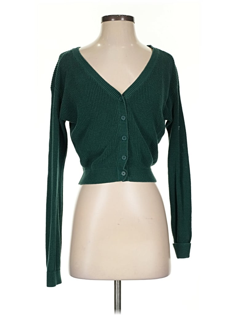Pre-owned Bp. Cardigan Sweater In Green