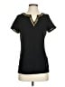 Studio Works Black Short Sleeve Top Size S - photo 1