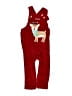 JoJo Maman Bebe Red Overalls Size 6-12 mo - photo 1