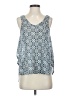 Soprano 100% Polyester Blue Sleeveless Blouse Size XS - photo 1