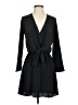 Topshop 100% Polyester Solid Black Casual Dress Size 2 - photo 1