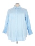 Unbranded 100% Polyester Blue 3/4 Sleeve Blouse Size 3X - photo 1