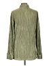 Unbranded Metallic Green Long Sleeve Blouse Size L (estimated) - photo 2