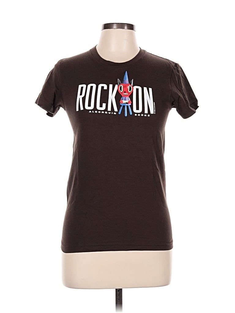 Pre-owned American Apparel Short Sleeve T-shirt In Brown