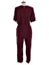 Old Navy Solid Burgundy Jumpsuit Size L - photo 2