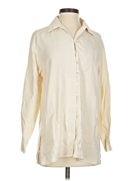 Express Silk Long Sleeve Button Down Shirt