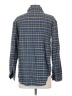 Elizabeth and James Tweed Blue Long Sleeve Button-Down Shirt Size XS - photo 2