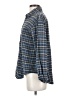 Elizabeth and James Tweed Blue Long Sleeve Button-Down Shirt Size XS - photo 5