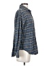 Elizabeth and James Tweed Blue Long Sleeve Button-Down Shirt Size XS - photo 4