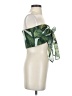 Luxxel 100% Polyester Green Sleeveless Blouse Size M - photo 4
