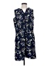 Originality 100% Polyester Floral Blue Casual Dress Size S - photo 1