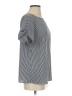 Banana Republic 100% Polyester Gray Short Sleeve Blouse Size S - photo 4