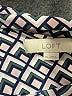 Ann Taylor LOFT 100% Polyester Chevron-herringbone Blue Long Sleeve Blouse Size XS - photo 7