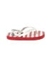 Cat & Jack Stripes White Red Flip Flops Size 7 - 8 Kids - photo 1