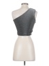 Klassy Network Silver Sleeveless Top Size S - photo 2