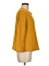 JAQUELINE de YONG Solid Yellow Pullover Sweater Size M - photo 4