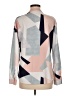 Ecowish 100% Polyester Color Block Gray Long Sleeve Blouse Size M - photo 2
