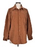 Unbranded 100% Polyester Brown Long Sleeve Blouse Size L - photo 1