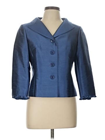 Teri Jon by Rickie Freeman Silk Blazer (view 1)