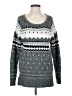 American Eagle Outfitters Print Gray Pullover Sweater Size S - photo 1