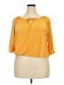 Star Vixen Orange 3/4 Sleeve Blouse Size 2XL - photo 1