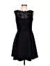 Francesca's Hearts Black Cocktail Dress Size L - photo 1