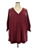 Torrid Burgundy 3/4 Sleeve Blouse Size 5X Plus (5) - photo 1