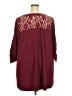 Torrid Burgundy 3/4 Sleeve Blouse Size 5X Plus (5) - photo 2