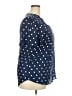 Ember 100% Polyester Polka Dots Blue Short Sleeve Blouse Size 3X - photo 4