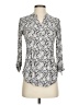 Roz & Ali Silver 3/4 Sleeve Blouse Size XS - photo 1