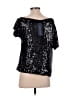 Anna-kaci 100% Polyester Black Short Sleeve Top Size S - photo 2
