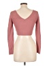 Love Tree Solid Pink Long Sleeve Top Size L - photo 2