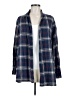 Cato 100% Cotton Plaid Blue Long Sleeve Button-Down Shirt Size M - photo 1