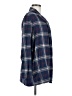 Cato 100% Cotton Plaid Blue Long Sleeve Button-Down Shirt Size M - photo 4