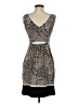 BCBGMAXAZRIA Animal Print Ivory Cocktail Dress Size XS - photo 2