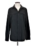 all in motion Solid Black Long Sleeve Button-Down Shirt Size S - photo 1