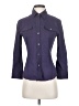 Theory Purple 3/4 Sleeve Button-Down Shirt Size S - photo 1