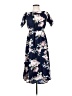 Meaneor Floral Blue Casual Dress Size S - photo 1
