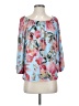 Eight Sixty 100% Polyester Blue 3/4 Sleeve Blouse Size S - photo 1