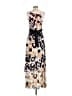 Macy's 100% Polyester Print Multi Color Brown Cocktail Dress Size 2 - photo 2