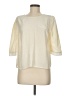 Harlyn 100% Silk Ivory 3/4 Sleeve Silk Top Size M - photo 1