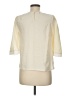 Harlyn 100% Silk Ivory 3/4 Sleeve Silk Top Size M - photo 2