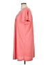 Studio 1886 Solid Pink Casual Dress Size 1X - photo 5