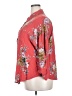Torrid 100% Rayon Floral Red 3/4 Sleeve Blouse Size 2X Plus (2) - photo 5