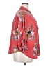 Torrid 100% Rayon Floral Red 3/4 Sleeve Blouse Size 2X Plus (2) - photo 4