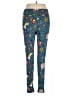Lularoe Print Blue Leggings Size 1X (Tall & Curvy) - photo 2