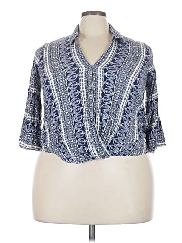 Unique Spectrum 3/4 Sleeve Blouse (view 1)