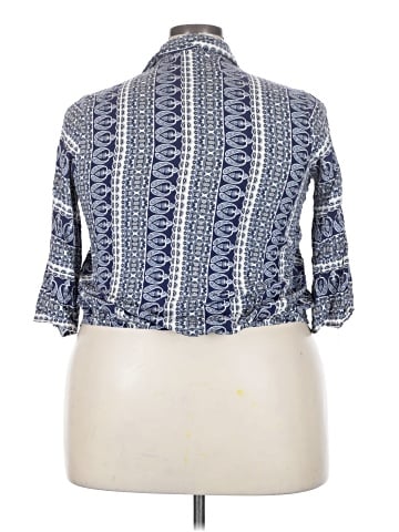 Unique Spectrum 3/4 Sleeve Blouse (view 2)