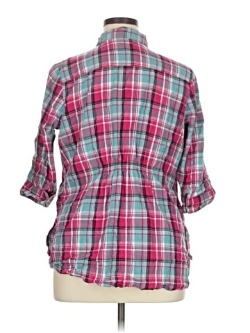 Maurices 3/4 Sleeve Button-Down Shirt (view 2)