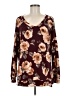 Sew in Love Floral Brown Pullover Sweater Size M - photo 1